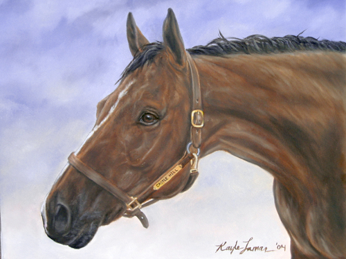 Custom Horse Painting - Cayman