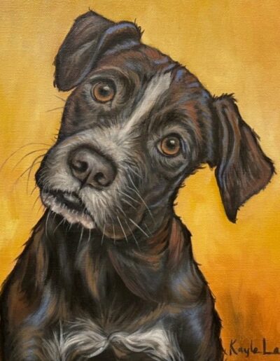 custom dog painting